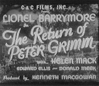 Retour De Peter Grimm, Le