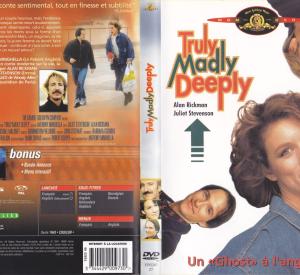 Truly Madly Deeply (Jaquette DVD)